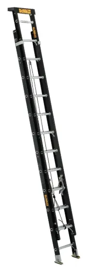 DEWALT 24-FOOT FIBERGLASS MULTI-SECTION EXTENSION LADDER, TYPE IA, 300-POUND LOAD CAPACITY, DXL3020-24PT
