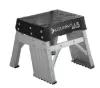 LOUISVILLE LADDER 1-FOOT ALUMINIUM STEP STOOL, TYPE IAA, 375-POUND LOAD CAPACITY, AY8001