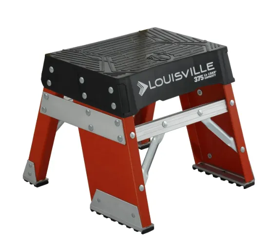 LOUISVILLE LADDER 1-FOOT FIBERGLASS STEP STOOL, FY8001