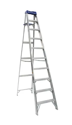 LOUISVILLE LADDER 10-FOOT ALUMINUM STEP LADDER, TYPE I, 250-POUND LOAD CAPACITY, AS2110