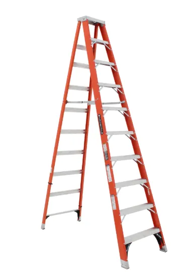 LOUISVILLE LADDER 10-FOOT FIBERGLASS STEP LADDER, TYPE IAA, 375-POUND LOAD CAPACITY, FS1310HD
