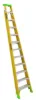 LOUISVILLE LADDER 12-FOOT FIBERGLASS CROSS-STEP LADDER, TYPE IAA, 375-POUND LOAD CAPACITY, FXS1412HD - Image 2