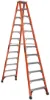 LOUISVILLE LADDER 12-FOOT FIBERGLASS STEP LADDER, TYPE IAA, 375-POUND LOAD CAPACITY, FM1412HD
