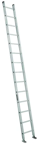 LOUISVILLE LADDER 14-FOOT ALUMINUM SINGLE EXTENSION LADDER, TYPE IA, 300-POUND LOAD CAPACITY, AE2114