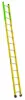 LOUISVILLE LADDER 14-FOOT FIBERGLASS MANHOLE LADDER, TYPE IAA, 375-POUND LOAD CAPACITY, FE8914