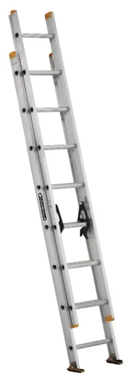 LOUISVILLE LADDER 16-FOOT ALUMINUM EXTENSION LADDER, TYPE I, 250-POUND LOAD CAPACITY, AE3216