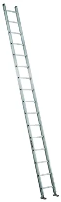 LOUISVILLE LADDER 16-FOOT ALUMINUM SINGLE EXTENSION LADDER, TYPE IA, 300-POUND LOAD CAPACITY, AE2116