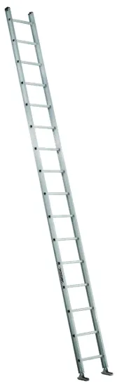 LOUISVILLE LADDER 16-FOOT ALUMINUM SINGLE EXTENSION LADDER, TYPE IA, 300-POUND LOAD CAPACITY, AE2116
