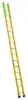 LOUISVILLE LADDER 16-FOOT FIBERGLASS MANHOLE LADDER, TYPE IAA, 375-POUND LOAD CAPACITY, FE8916