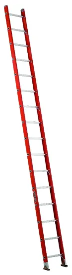 LOUISVILLE LADDER 16-FOOT FIBERGLASS STRAIGHT LADDER, TYPE IA, 300-POUND LOAD CAPACITY, FE3116
