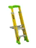 LOUISVILLE LADDER 2-FOOT FIBERGLASS CROSS PINNACLE PLATFORM AND LEANING STEP LADDER, FCP1402HD - Image 2