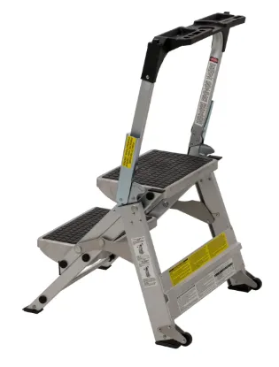 LOUISVILLE LADDER 2-FOOT STEP STOOL LADDER, TYPE IA, 300-POUND LOAD CAPACITY, L-2011-02