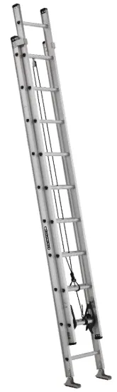 LOUISVILLE LADDER 20-FOOT ALUMINUM EXTENSION LADDER, TYPE IA, 300-POUND LOAD CAPACITY, AE2220