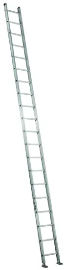 LOUISVILLE LADDER 20-FOOT ALUMINUM SINGLE EXTENSION LADDER, TYPE IA, 300-POUND LOAD CAPACITY, AE2120