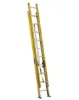 LOUISVILLE LADDER 20-FOOT FIBERGLASS EXTENSION LADDER, TYPE IAA, 375-POUND LOAD CAPACITY, FE4220HD