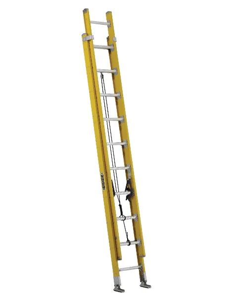 LOUISVILLE LADDER 20-FOOT FIBERGLASS EXTENSION LADDER, TYPE IAA, 375-POUND LOAD CAPACITY, FE4220HD
