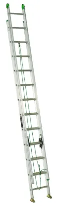 LOUISVILLE LADDER 24-FOOT ALUMINUM EXTENSION LADDER, TYPE II, 225-POUND LOAD CAPACITY, AE4224PG