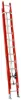 LOUISVILLE LADDER 24-FOOT FIBERGLASS EXTENSION LADDER, TYPE IA, 300-POUND LOAD CAPACITY, FE7224