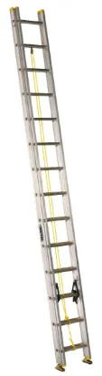 LOUISVILLE LADDER 28-FOOT ALUMINUM EXTENSION LADDER, TYPE I, 250-POUND LOAD CAPACITY, AE3228