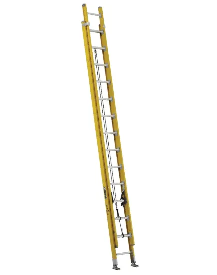 LOUISVILLE LADDER 28-FOOT FIBERGLASS EXTENSION LADDER, TYPE IAA, 375-POUND LOAD CAPACITY, FE4228HD