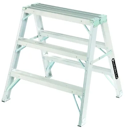 LOUISVILLE LADDER 3-FOOT ALUMINUM SAWHORSE, TYPE IA, 300-POUND LOAD CAPACITY, L-2032-03