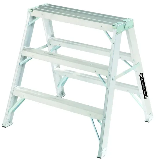 LOUISVILLE LADDER 3-FOOT ALUMINUM SAWHORSE, TYPE IA, 300-POUND LOAD CAPACITY, L-2032-03