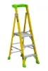 LOUISVILLE LADDER 3-FOOT FIBERGLASS CROSS PINNACLE PLATFORM AND LEANING STEP LADDER, FCP1403HD
