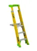 LOUISVILLE LADDER 3-FOOT FIBERGLASS CROSS PINNACLE PLATFORM AND LEANING STEP LADDER, FCP1403HD - Image 2