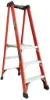LOUISVILLE LADDER 3-FOOT FIBERGLASS PINNACLE PRO PLATFORM LADDER, TYPE IAA, 375-POUND LOAD CAPACITY, FXP1803HD