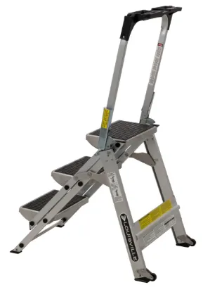 LOUISVILLE LADDER 3-FOOT STEP STOOL LADDER, TYPE IA, 300-POUND LOAD CAPACITY, L-2011-03