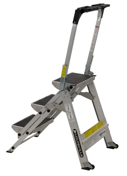 LOUISVILLE LADDER 3-FOOT STEP STOOL LADDER, TYPE IA, 300-POUND LOAD CAPACITY, L-2011-03
