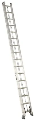 LOUISVILLE LADDER 32-FOOT ALUMINUM EXTENSION LADDER, TYPE IA, 300-POUND LOAD CAPACITY, AE2232