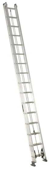 LOUISVILLE LADDER 32-FOOT ALUMINUM EXTENSION LADDER, TYPE IA, 300-POUND LOAD CAPACITY, AE2232