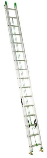 LOUISVILLE LADDER 32-FOOT ALUMINUM EXTENSION LADDER, TYPE II, 225-POUND LOAD CAPACITY, AE4232PG