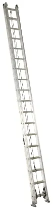 LOUISVILLE LADDER 36-FOOT ALUMINUM EXTENSION LADDER, TYPE IA, 300-POUND LOAD CAPACITY, AE2236