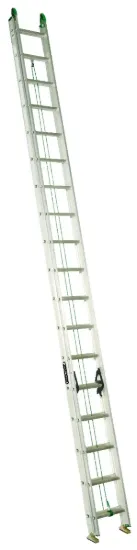 LOUISVILLE LADDER 36-FOOT ALUMINUM EXTENSION LADDER, TYPE II, 225-POUND LOAD CAPACITY, AE4236PG