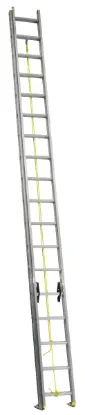 LOUISVILLE LADDER 36-FOOT ALUMINUM MULTI-SECTION EXTENSION LADDER, TYPE I, 250-POUND LOAD CAPACITY, AE3236