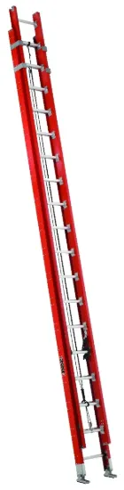 LOUISVILLE LADDER 36-FOOT FIBERGLASS EXTENSION LADDER, TYPE IA, 300-POUND LOAD CAPACITY, FE7236