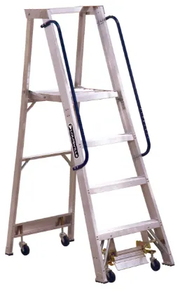 LOUISVILLE LADDER 4-FOOT ALUMINUM PLATFORM LADDER, TYPE IA, 300-POUND LOAD CAPACITY, AP5004
