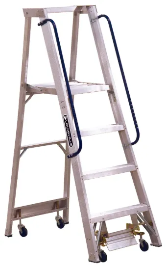 LOUISVILLE LADDER 4-FOOT ALUMINUM PLATFORM LADDER, TYPE IA, 300-POUND LOAD CAPACITY, AP5004