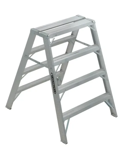 LOUISVILLE LADDER 4-FOOT ALUMINUM SAWHORSE LADDER, TYPE IA, 300-POUND LOAD CAPACITY, L-2032-04