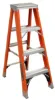LOUISVILLE LADDER 4-FOOT FIBERGLASS STEP LADDER, TYPE IAA, 375-POUND LOAD CAPACITY, FS1304HD