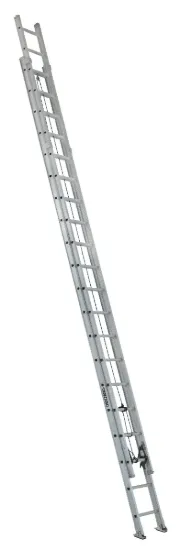 LOUISVILLE LADDER 40-FOOT ALUMINUM EXTENSION LADDER, TYPE IA, 300-POUND LOAD CAPACITY, AE1240