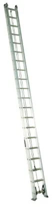 LOUISVILLE LADDER 40-FOOT ALUMINUM EXTENSION LADDER, TYPE IA, 300-POUND LOAD CAPACITY, AE2240