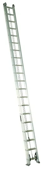 LOUISVILLE LADDER 40-FOOT ALUMINUM EXTENSION LADDER, TYPE IA, 300-POUND LOAD CAPACITY, AE2240