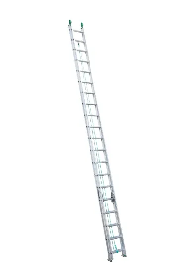 LOUISVILLE LADDER 40-FOOT ALUMINUM MULTI-SECTION EXTENSION LADDER, TYPE II, 225-POUND LOAD CAPACITY, AE4240