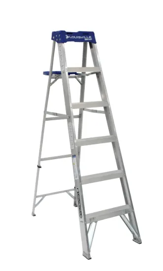 LOUISVILLE LADDER 6-FOOT ALUMINUM STEP LADDER, TYPE I, 250-POUND LOAD CAPACITY, AS2106
