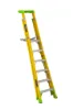 LOUISVILLE LADDER 6-FOOT FIBERGLASS CROSS PINNACLE PLATFORM AND LEANING STEP LADDER, FCP1406HD - Image 2