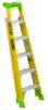 LOUISVILLE LADDER 6-FOOT FIBERGLASS CROSS-STEP LADDER, TYPE IAA, 375-POUND LOAD CAPACITY, FXS1406HD - Image 2