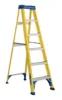 LOUISVILLE LADDER 6-FOOT FIBERGLASS STEP LADDER, TYPE I, 250-POUND LOAD CAPACITY, FS2006